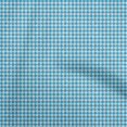 thumbnail image 1 of oneOone Georgette Viscose Medium Blue Fabric Geometric Craft Projects Decor Fabric Printed By The Yard 42 Inch Wide, 1 of 5