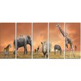 thumbnail image 2 of Panorama Faune des Savanes - Impression sur Toile Africaine, 2 of 3