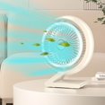 thumbnail image 4 of Boovnll Desk Fan, Adjustable High Speed USB Rechargeable Table Fan Lightweight Compact Quiet Small Fan for Home, Bedroom, Office, Travel, Camping, RVs, Summer Gift, Mini Fan - Fan, 4 of 5