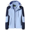 thumbnail image 1 of Dvkptbk Veste à Capuche Femmes Imperméable Unie Manteau de Pluie Extérieur à Capuche Coupe-Vent Haut en Liquidation, 1 of 2