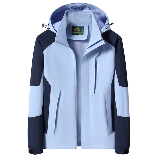 Dvkptbk Veste à Capuche Femmes Imperméable Unie Manteau de Pluie Extérieur à Capuche Coupe-Vent Haut en Liquidation