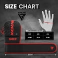 thumbnail image 4 of RDX Gants de Boxe MMA Grappling Muay Thaï Sparring Kickboxing KARA Rouge Mat, P/M, 4 of 9