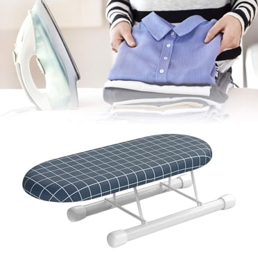 Chmadoxn Ironing Board Tabletop Ironing Board Iron Board With Folding Leg And Cottons Cover Non Slide Mini Ironing Board Foldable Sleeve Cuffs Home Laundry Room Dorm Use Metal ironing board