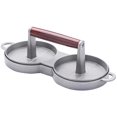 thumbnail image 2 of Presse à Burger en Alliage d'Aluminium, Presse à Viande pour Hamburger, Forme Ronde, Deux Fentes, Antiadhésive, Presse à Escalopes et Galettes avec Poignée Ergonomique pour Gril BBQ, 2 of 9
