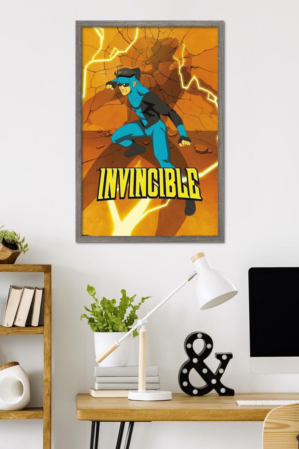 Star Wars: Saga - Vader in Space Wall Poster, 22.375" x 34" Framed