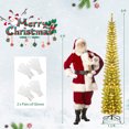 thumbnail image 3 of Costway 8 FT Pre-Lit Pencil Christmas Tree with 300 LED Lights & 591 Branch Tips Party, 3 of 10