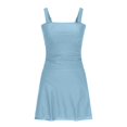 thumbnail image 5 of DGMIOCS Women's Ruffled Flounce Tankini Two Piece Bathing Suit Sky Blue L, 5 of 5