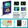 thumbnail image 3 of VONKY Children Sketch Board with Luminescent Coating Painting Board Educational Drawing Tool Set A5, 3 of 8
