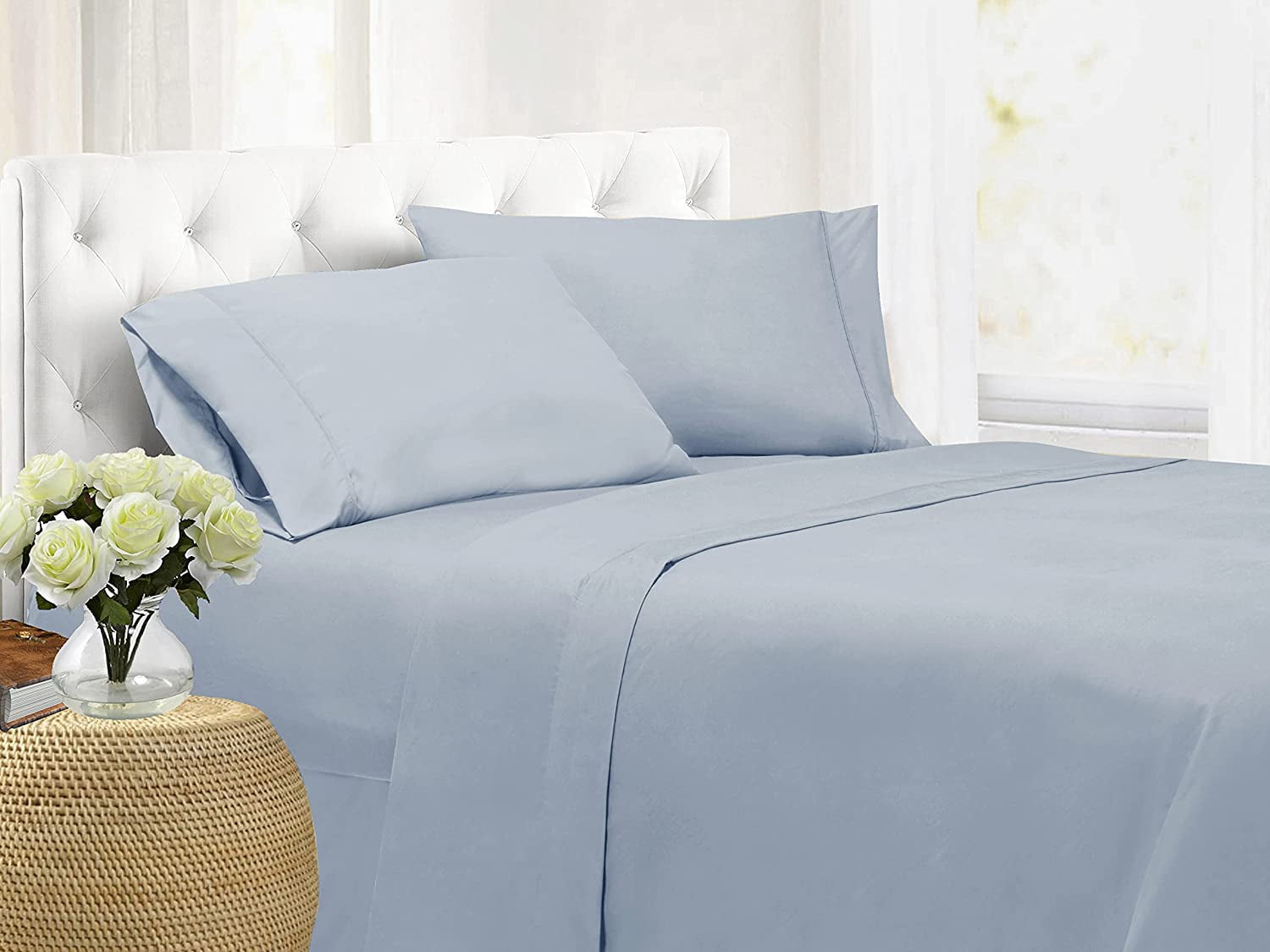 Swift Home Luxury 4-Piece Sheet Set, Double