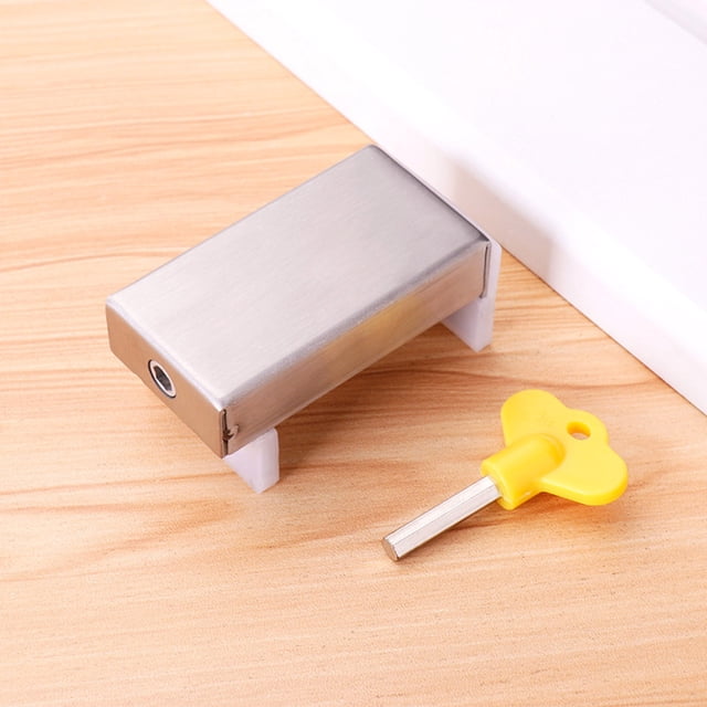 TopLLC Stainless Steel Window Lock Non Perforated Door And Window Lock Sliding Door Lock Child Protection Lock Device -theft Limiter a stopper