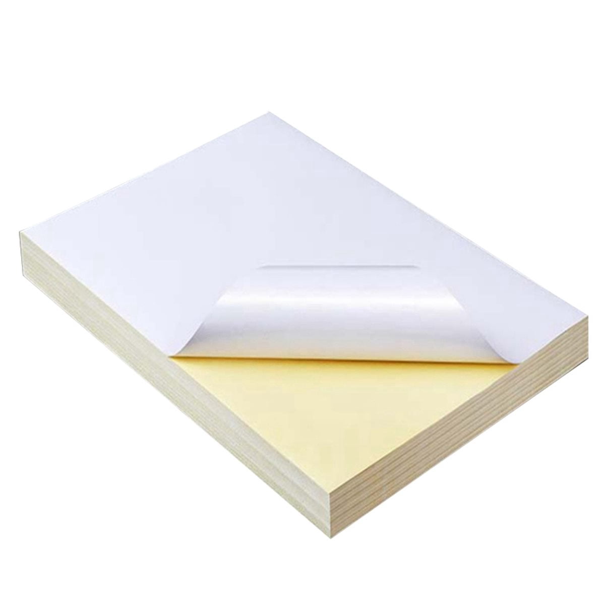 200 Sheets A4 White Self Adhesive Waterproof Sticker Label Glossy Paper for Inkjet Printer Copier