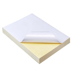 200 Feuilles A4 Autocollant autocollant étanche blanc Etiquette papier brillant pour imprimante jet d'encre