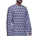 thumbnail image 3 of Atasi Designer Printed Summer Wear Long Kurta With White Pajama Set For Men, 3 of 3