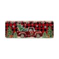 thumbnail image 3 of Christmas Reindeer and Tree Design Non-Slip Kitchen Bathroom Entrance Floor Mat 2x3 Feet Roll-Pack Shipping, 3 of 9