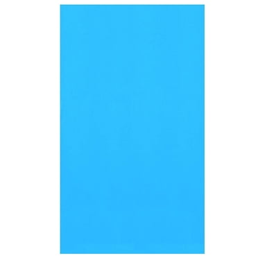 Swimline 15' Round Above Ground Swimming Pool Overlap Liner, Solid Blue