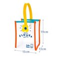 thumbnail image 2 of Fleur Sac Fourre-Tout Transparent PVC Mignon Coloré Imperméable Mini Taille Sac Cabas Clair pour le Shopping, 2 of 8
