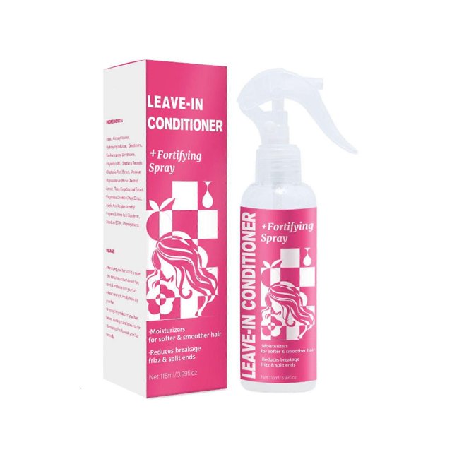 Leave-In Conditioner Spray, Anti-Frizz Deep Conditioner For Split Ends & Breakage hair and Curly, Dry & Damaged Hair