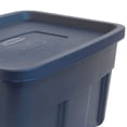 thumbnail image 3 of Rubbermaid Roughneck Bac de Rangement de 31 Gallons, Indigo Foncé Métallisé (Lot de 3), 3 of 5