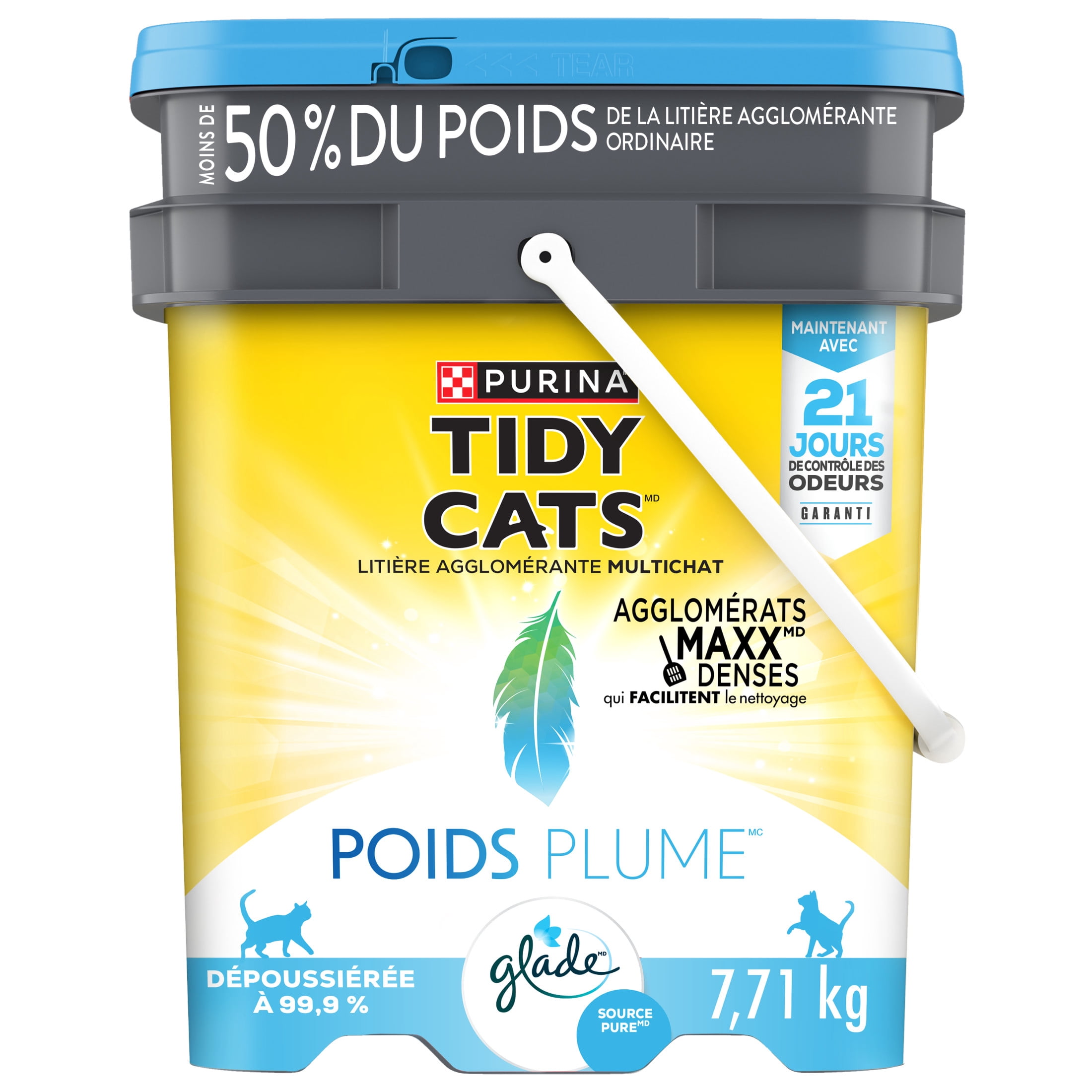 Purina Tidy Cats Poids plume avec le parfum Clear Springs, Litière pour Chats 7.71 kg
