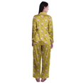 thumbnail image 3 of Moomaya Ensemble de Pyjama à Manches Longues et Shorts pour Femmes, Pyjama en Satin à Boutons pour Femmes, 3 of 6