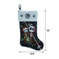 thumbnail image 3 of The Nightmare Before Christmas 20 inch Christmas Stocking, Jack & Sally, Velvet, by Ruz, 3 of 4