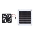 thumbnail image 1 of Solar Powered Exhaust Fan, IP67 Waterproof 5V 10W Solar Powered Ventilator Monocrystalline Solar Panel  For Greenhouse, 1 of 8