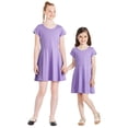 thumbnail image 3 of George Girls' Short-Sleeve Skater Dress, 3 of 6