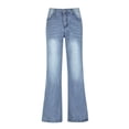 thumbnail image 4 of RKSTN Womns Pants Mid Ripped Frayed Hem Casual Jeans Trousers Lightweight Soft Workout Pants, 4 of 9