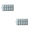 thumbnail image 1 of maskred 1/2 10 Slots Numeral Shape Birthday Cake Decoration Mold Candy Pudding Chocolate Silicone Mould Baking Tools Blue 2PCS, 1 of 6