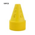 thumbnail image 4 of relayinert 10pack/lot Soccer Training Cone Versatile Marker For Stadium Marking And Agility Training Durable yellow 1Set, 4 of 6