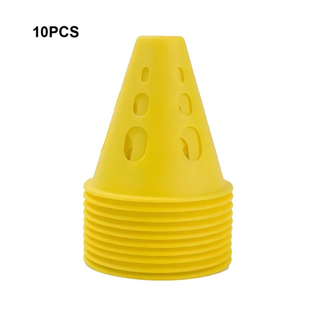 Ruiboury 10pack/lot Stadium Marking Agility Training Marker Multifunctional And Bright-Colored For Versatile yellow 1Set