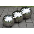 thumbnail image 3 of Stainless Steel Gazing Ball For Home And Garden Adornment, Mirror 97mm, 3 of 8