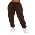 thumbnail image 3 of Women Sweatshirt Set Long Sleeve Crew Neck Hoodie Sweatpants Set Solid Activewear Set, 3 of 5