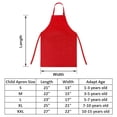 thumbnail image 2 of TOPTIE Kids Aprons with Pocket & Adjustable Strap, Child Chef Bib Apron for Kitchen Cooking Baking Painting-Red-XXL, 2 of 8