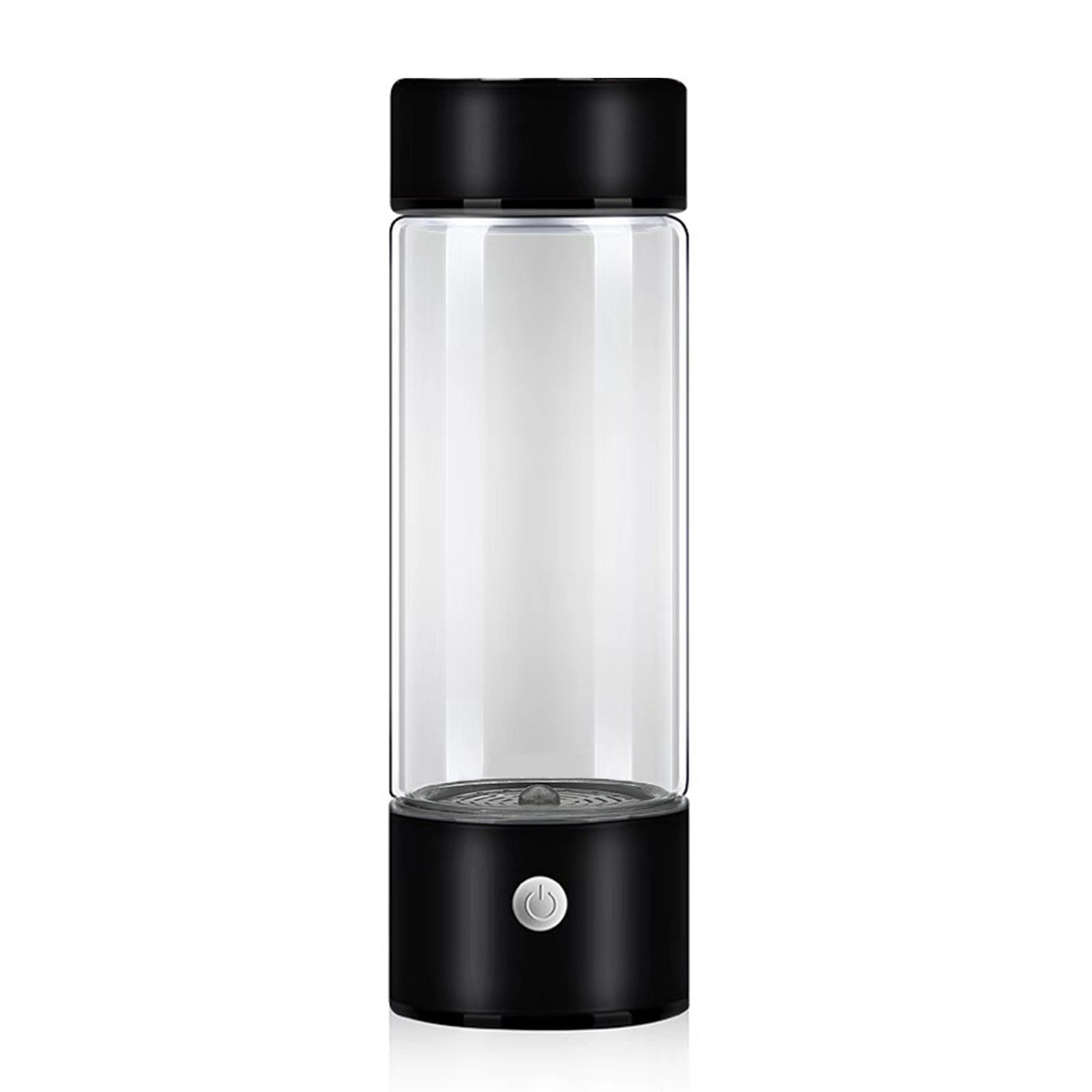 Leutsin 420ml Hydrogen Water Bottle Generator Glass,Hydrogen Water Cup,Portable Hydrogen Water Ionizer Machine,Hydrogen Water Generator Bottle Rechargeable for Office,Home and Travel