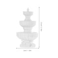 thumbnail image 3 of Fountain Prop White Resin 1Set 2.2x1.2x1.2in, 3 of 7