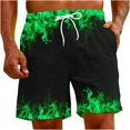 thumbnail image 4 of LSLJS Men's Impression Spéciale Flamme Beach Pantalon Décontracté Shorts Cadeaux for Men, 4 of 9