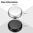 thumbnail image 2 of Uxcell Coin Dispenser Storage, Portable Change Sorter Aluminum Case, Black, Silver Tone, 2 of 6