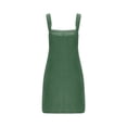 thumbnail image 5 of KIHOUT Salopette Tablier pour Femmes Été Bretelles Ajustables Robe Courte Côtelée pour Dames avec Poches, 5 of 5