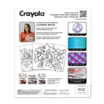 Crayola Flower Child Adult Colouring Book, 32pg Boho Floral Colouring ...