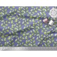 thumbnail image 3 of Soimoi Purple Moss Georgette Fabric Leaf Printed Fabric 1 Yard 42 Inch Wide, 3 of 3