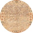 thumbnail image 1 of Ahgly Company Indoor Round Abstract Orange Oriental Area Rugs, 8' Round, 1 of 6
