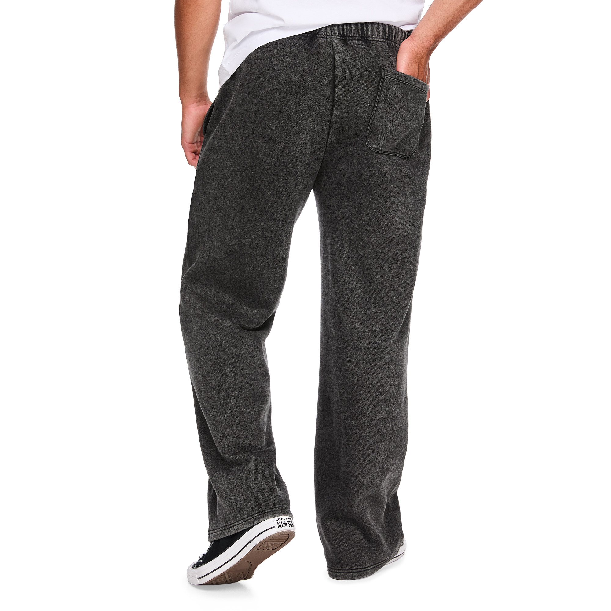 No Boundaries Men's Washed Straight Leg Jogger