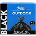 thumbnail image 1 of Great Value Regular Outdoor Garbage Bags, 1 of 4