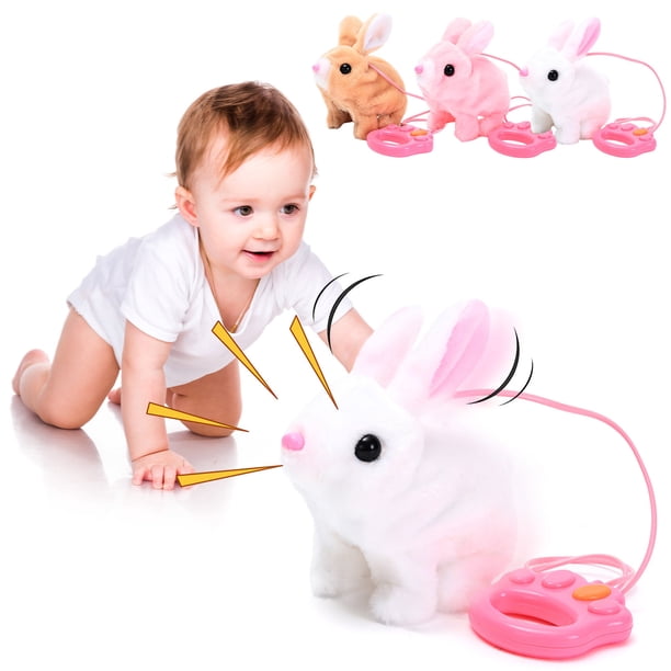 Plush Bunny Easter Toys for Kids,Walking Bunny Toys for Kids with