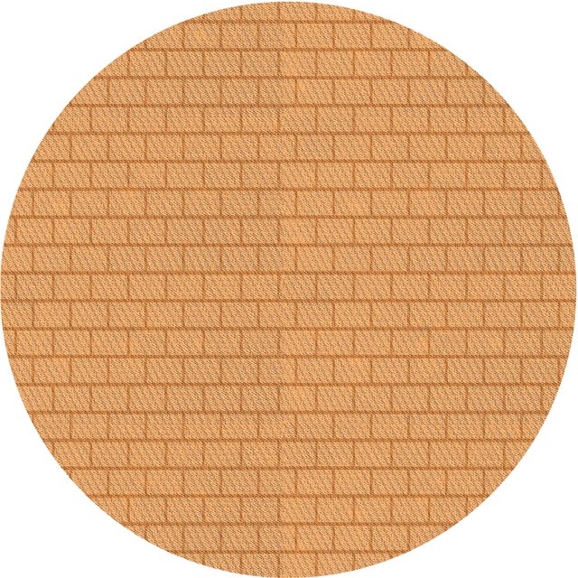 Ahgly Tapis Rond Lavable en Machine Intérieur Transitionnel Orange Néon, 6 Pieds Rond