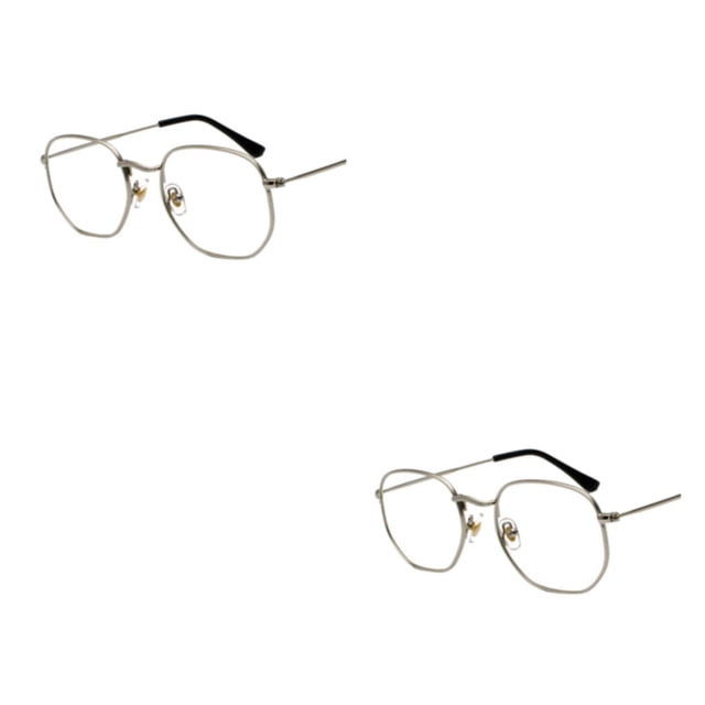 Redempat Fashionable Polarized Lens Small Frame Sun Glasses For Trendy Style silver frame C7 2Set