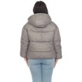 thumbnail image 3 of White Mark Women's Zip Hooded Puffer Jacket with Pockets, 3 of 7