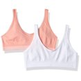thumbnail image 1 of Hanes Girls Cozy Seamless 2-Pack Wirefree Bra, XL, 1 of 1