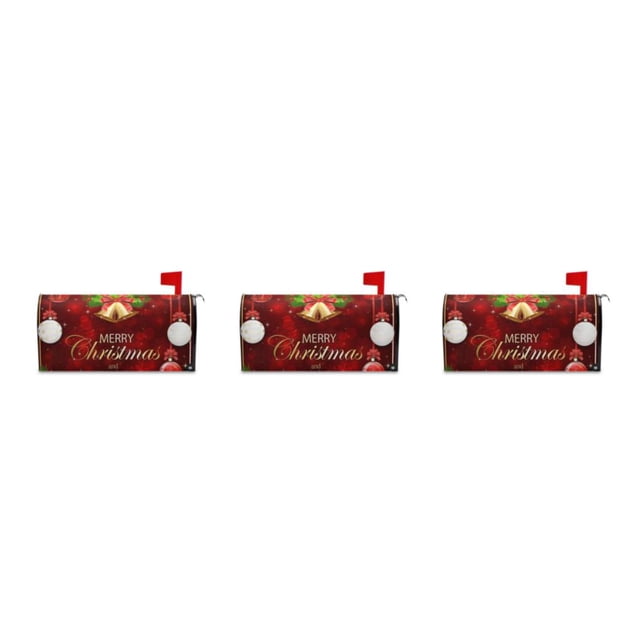 maskred Festive Atmosphere Vibrant Deer Patterned Sleeve For Mailbox Bright And Warm YTYH2309046 3Set